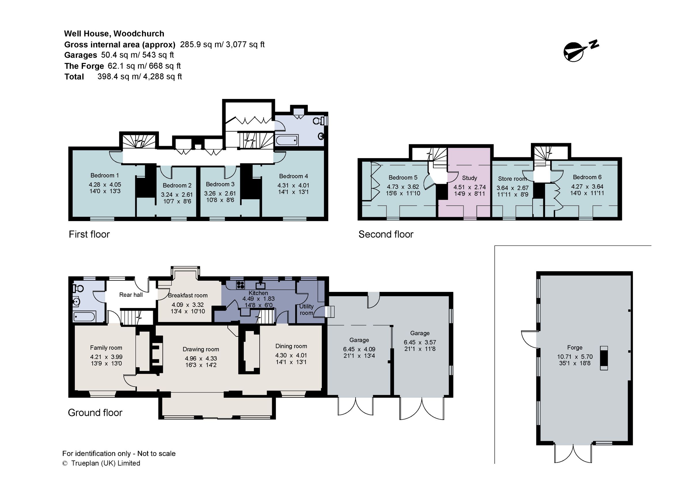 6 bed detached house for sale in Front Road, Woodchurch, Ashford, Kent