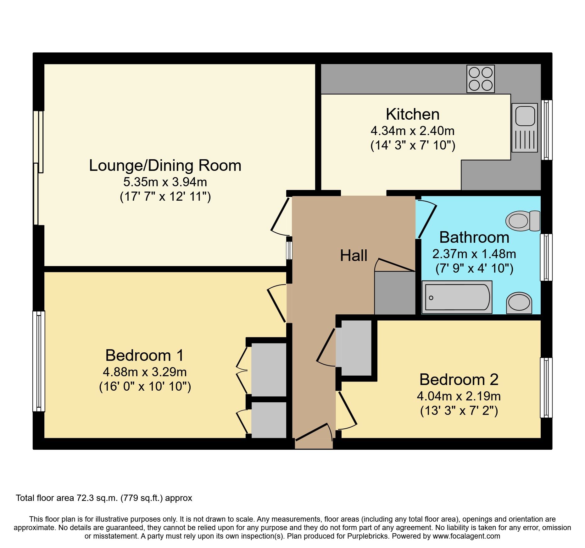 2 bed flat for sale in Sedley Close, Gillingham ME8 Zoopla