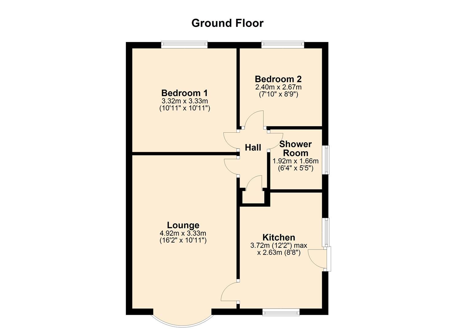 2 bed semidetached bungalow for sale in Sandgate Drive, Kippax, Leeds