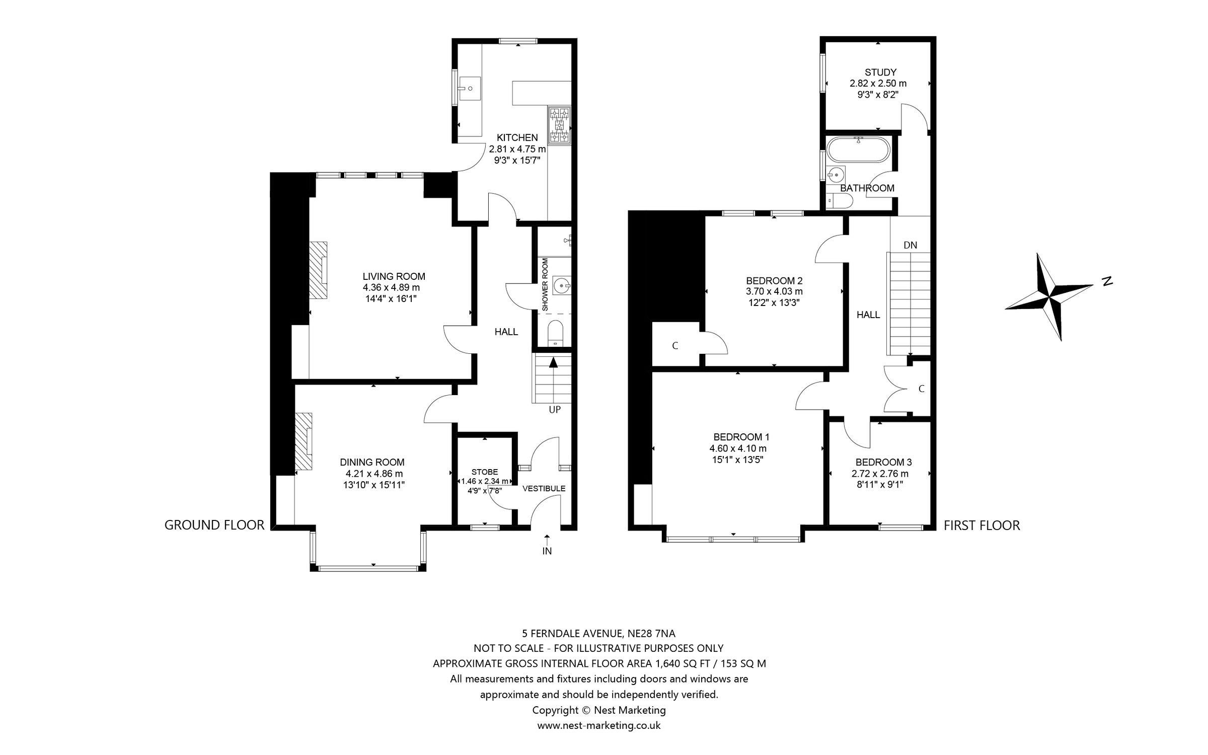 4 bed terraced house for sale in Ferndale Avenue, Wallsend, Newcastle