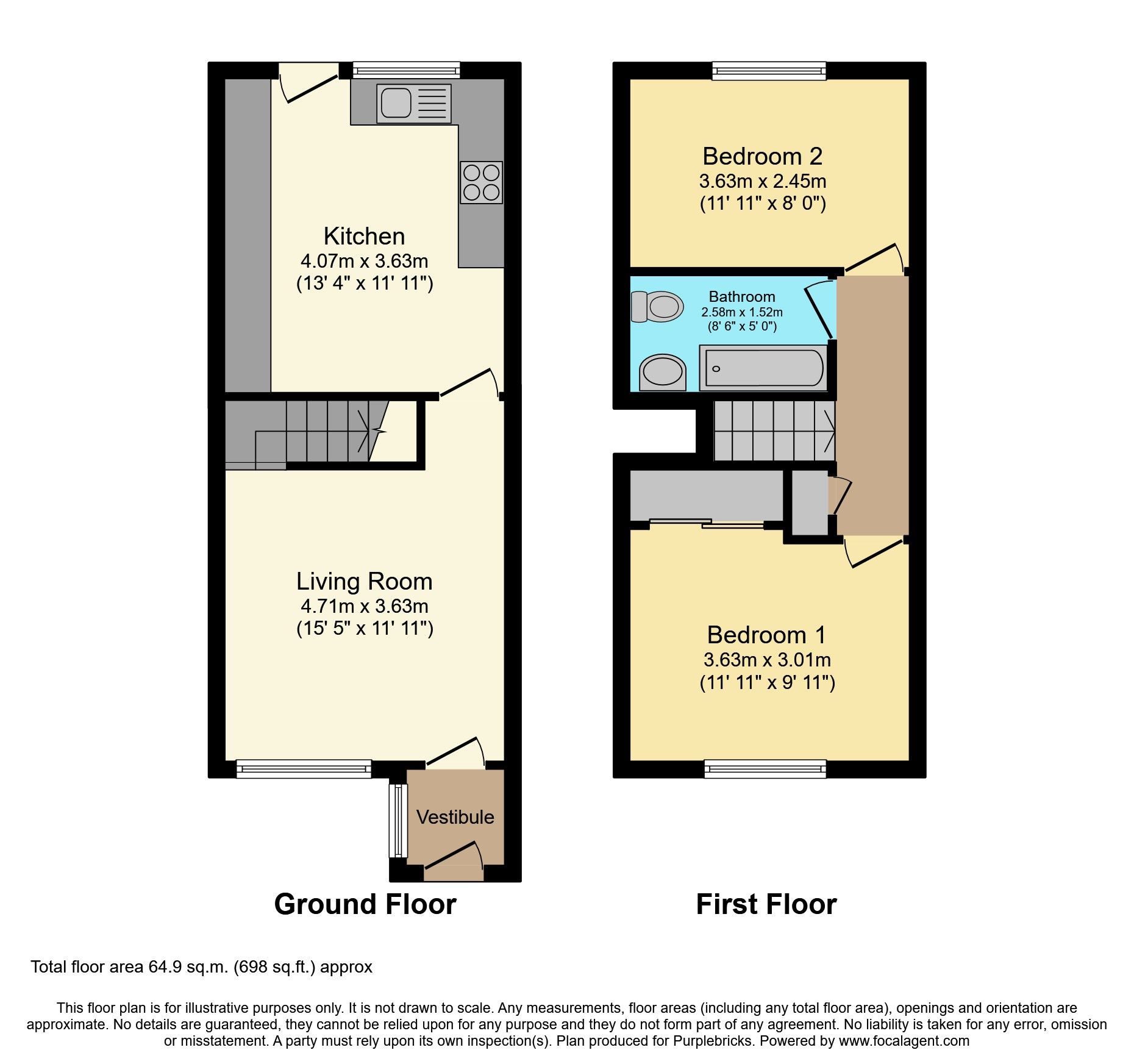 2 bed terraced house for sale in Oakbank Avenue, East Calder EH53 Zoopla