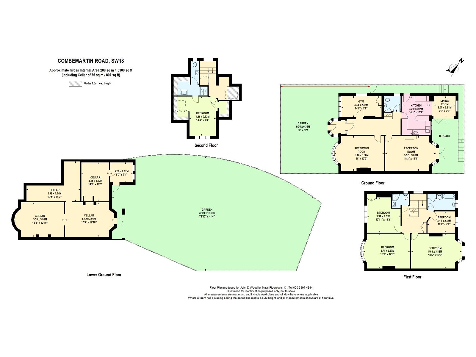 5 bed detached house for sale in Combemartin Road, Southfields, London