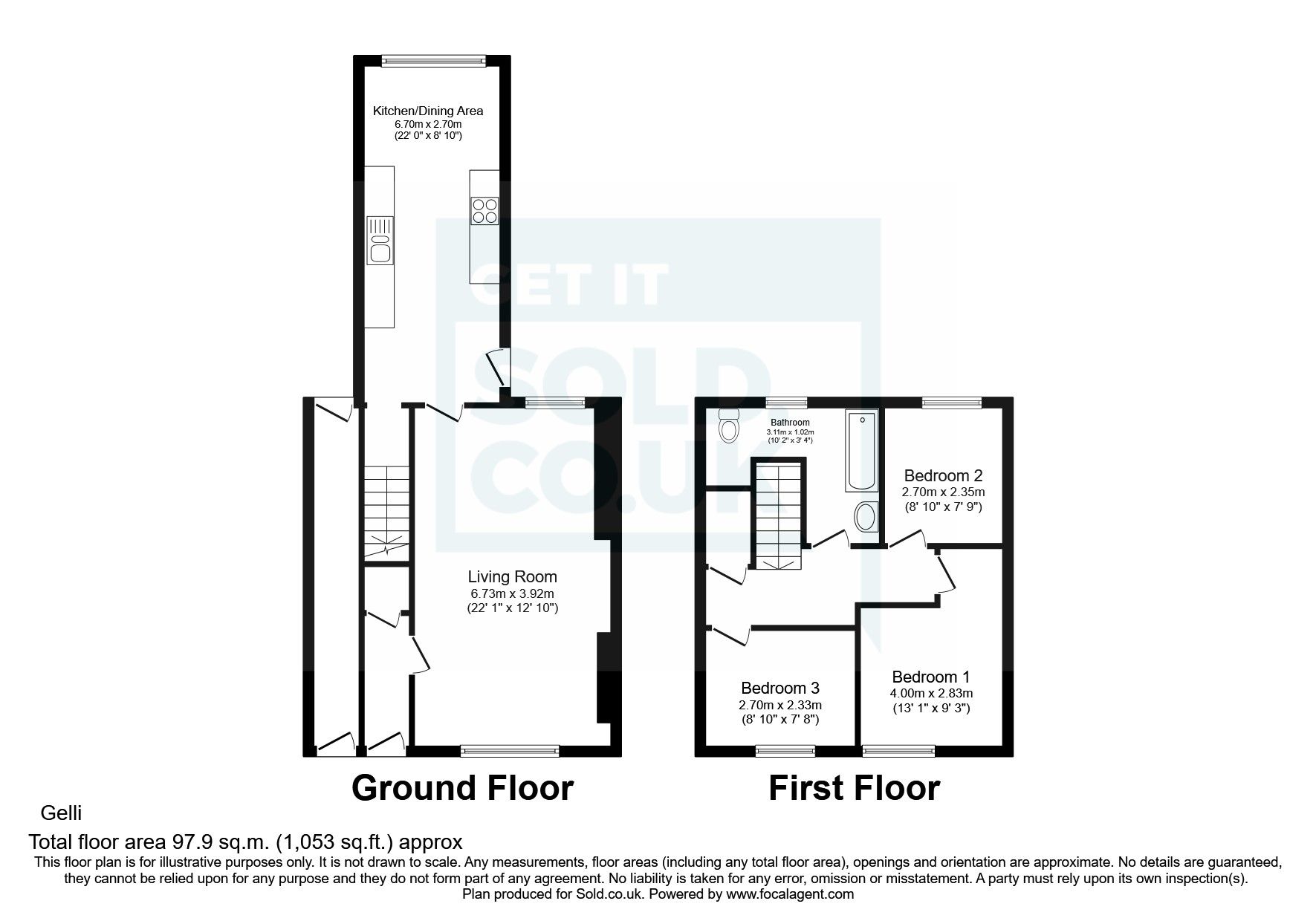 3 bed terraced house for sale in Shady Road, Gelli, Pentre, Rhondda