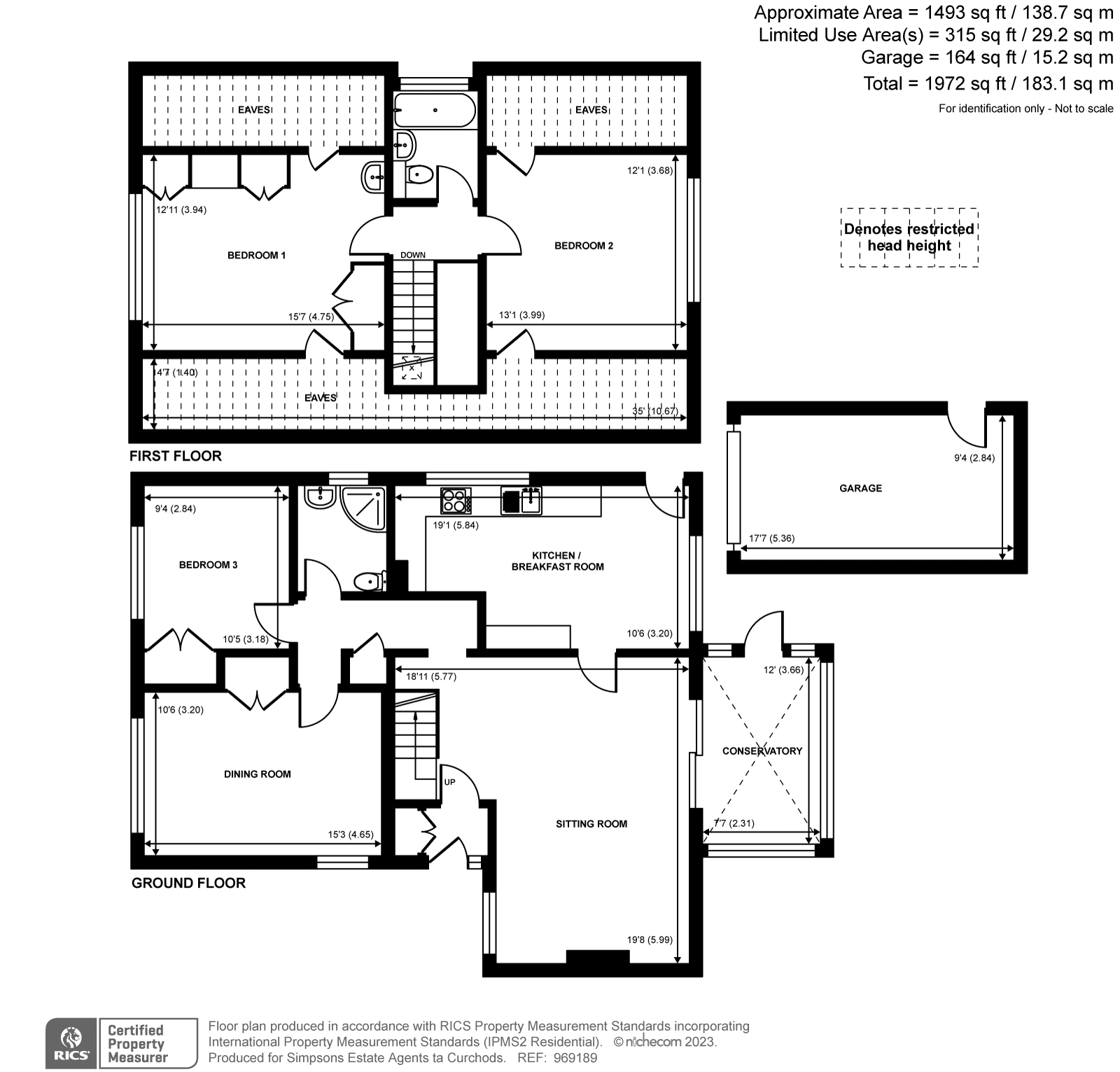3 bed detached house for sale in Barn Meadow Lane, Leatherhead, Great Bookham KT23 Zoopla