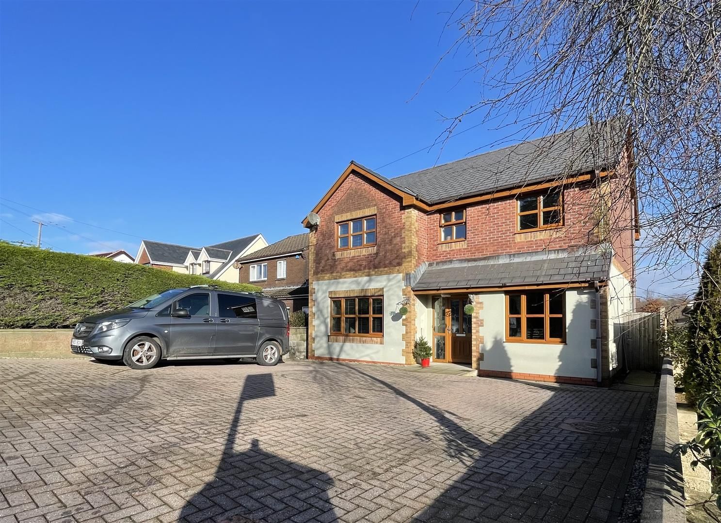 4 bed detached house for sale in Black Lion Road, Gorslas, Llanelli
