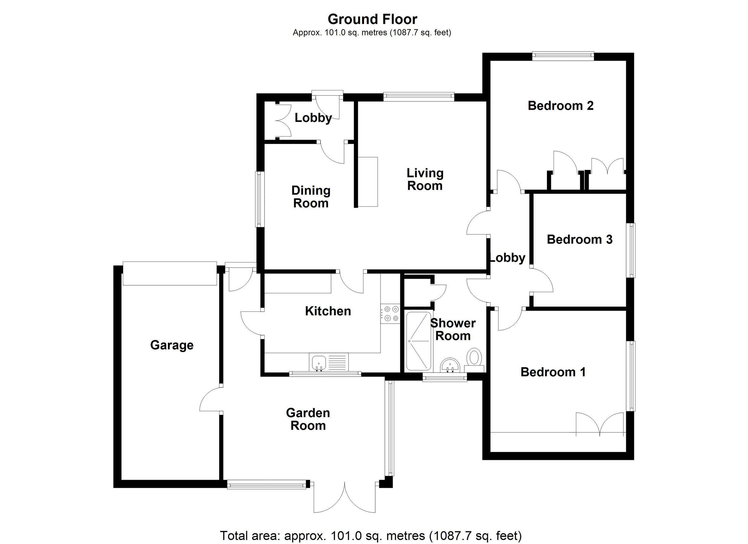 3 bed bungalow for sale in Hervey Road, Sleaford, Lincolnshire NG34