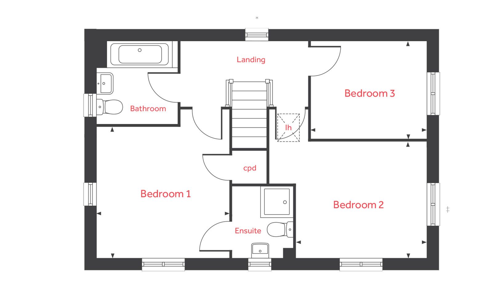 New home, 3 bed detached house for sale in "The Becket" at Berengrave