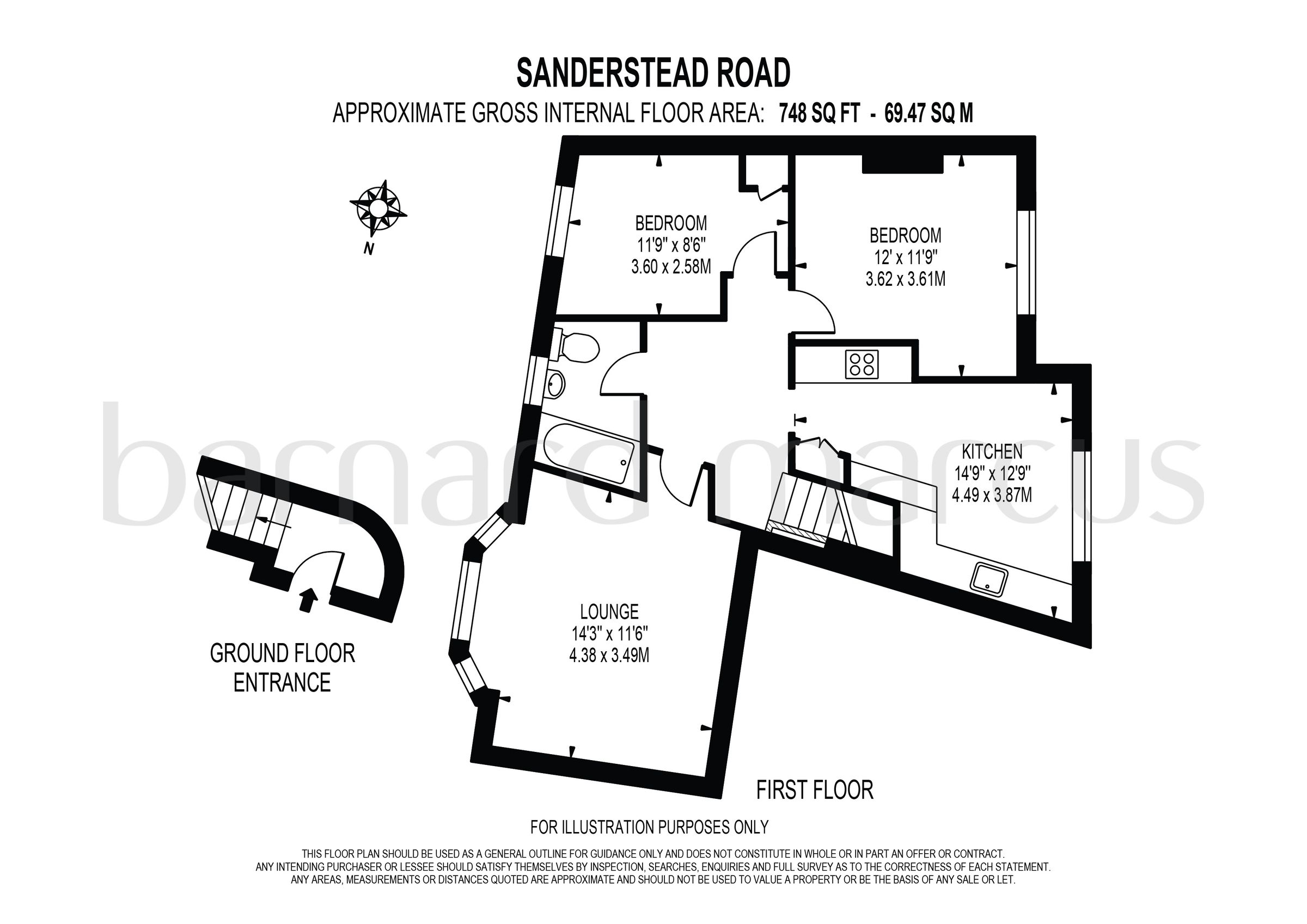 2 bed flat to rent in Sanderstead Road, Sanderstead, South Croydon CR2