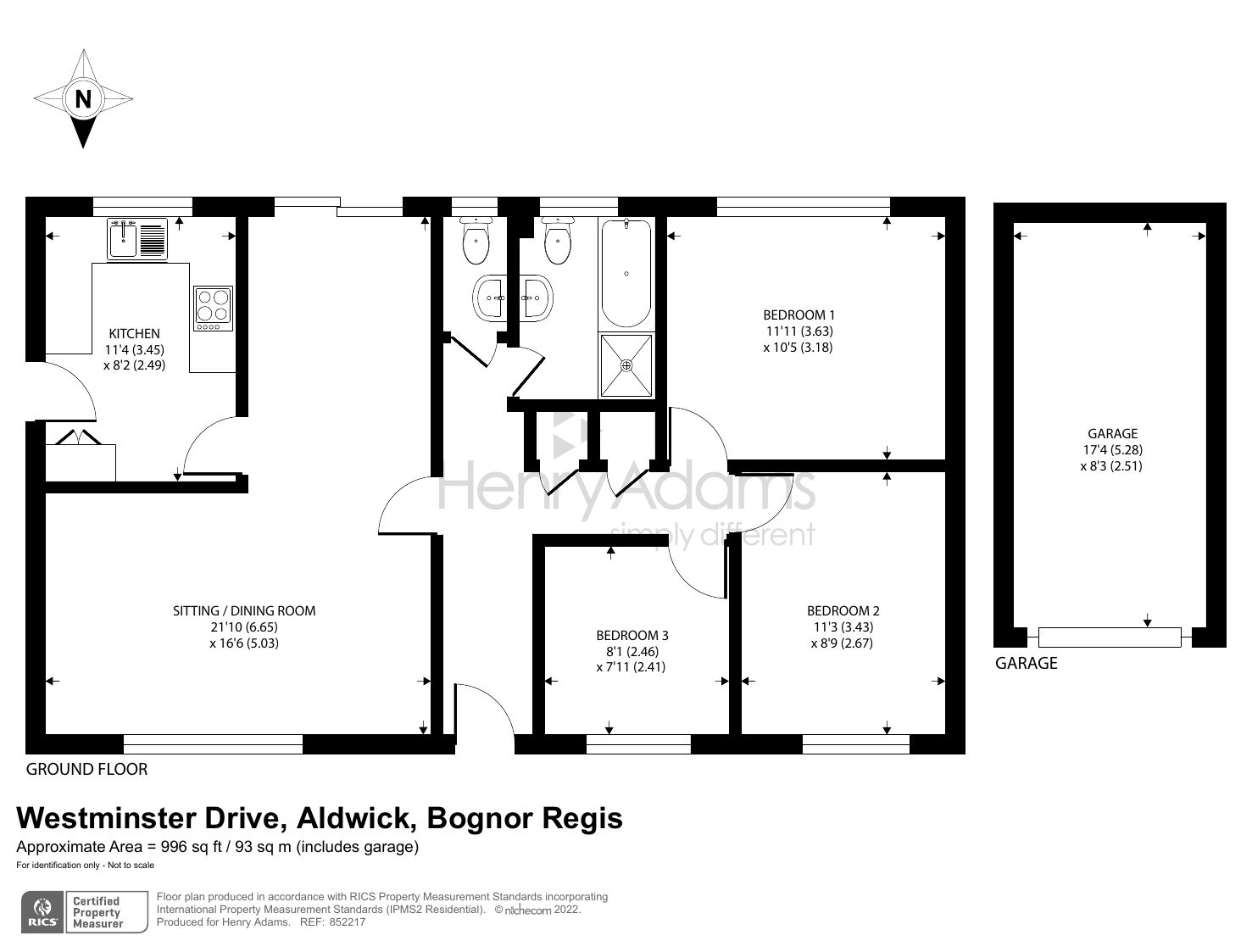 3 bed detached bungalow for sale in 121 Westminster Drive, Aldwick