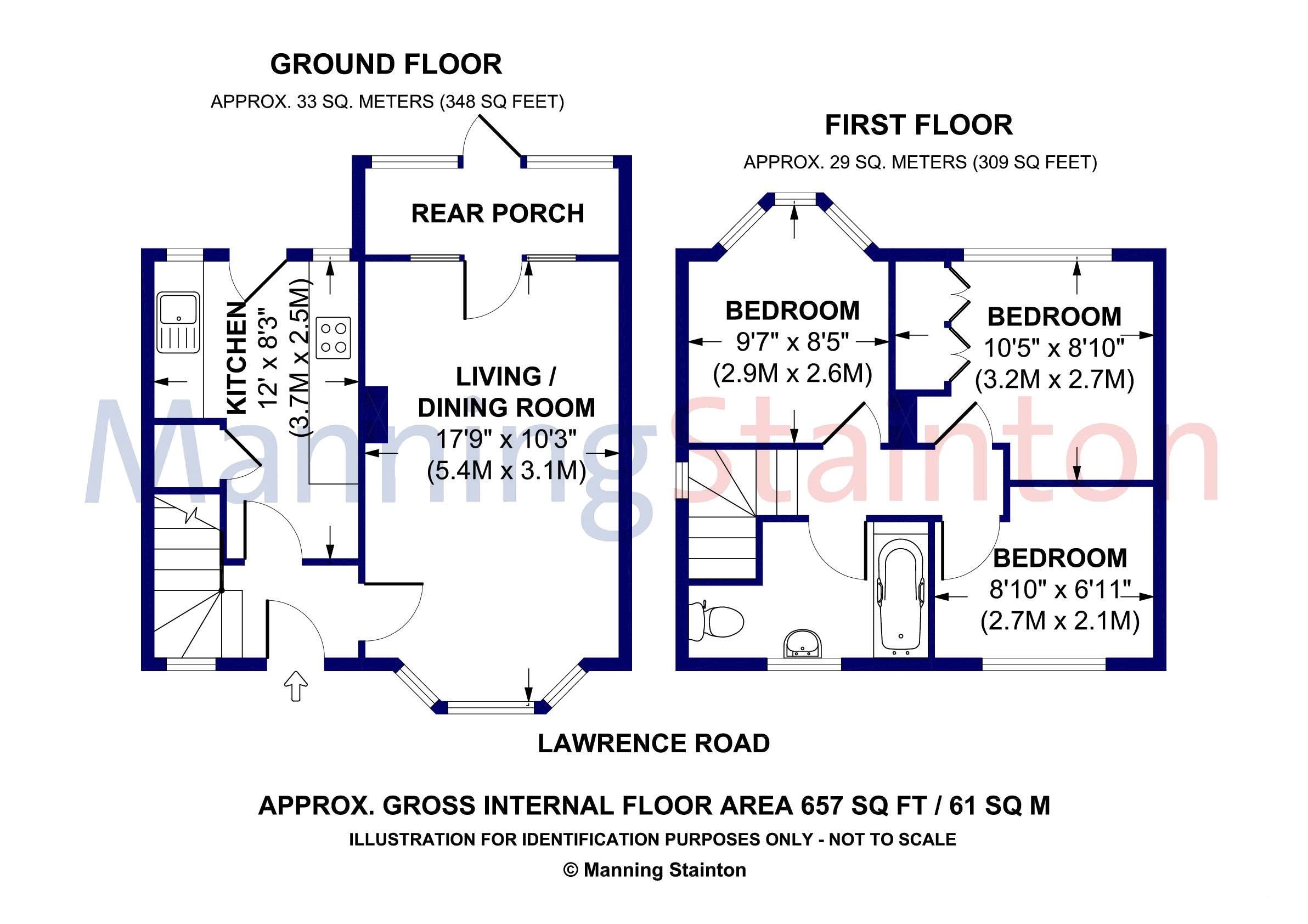 3 bed semidetached house for sale in Lawrence Road, Gipton, Leeds LS8