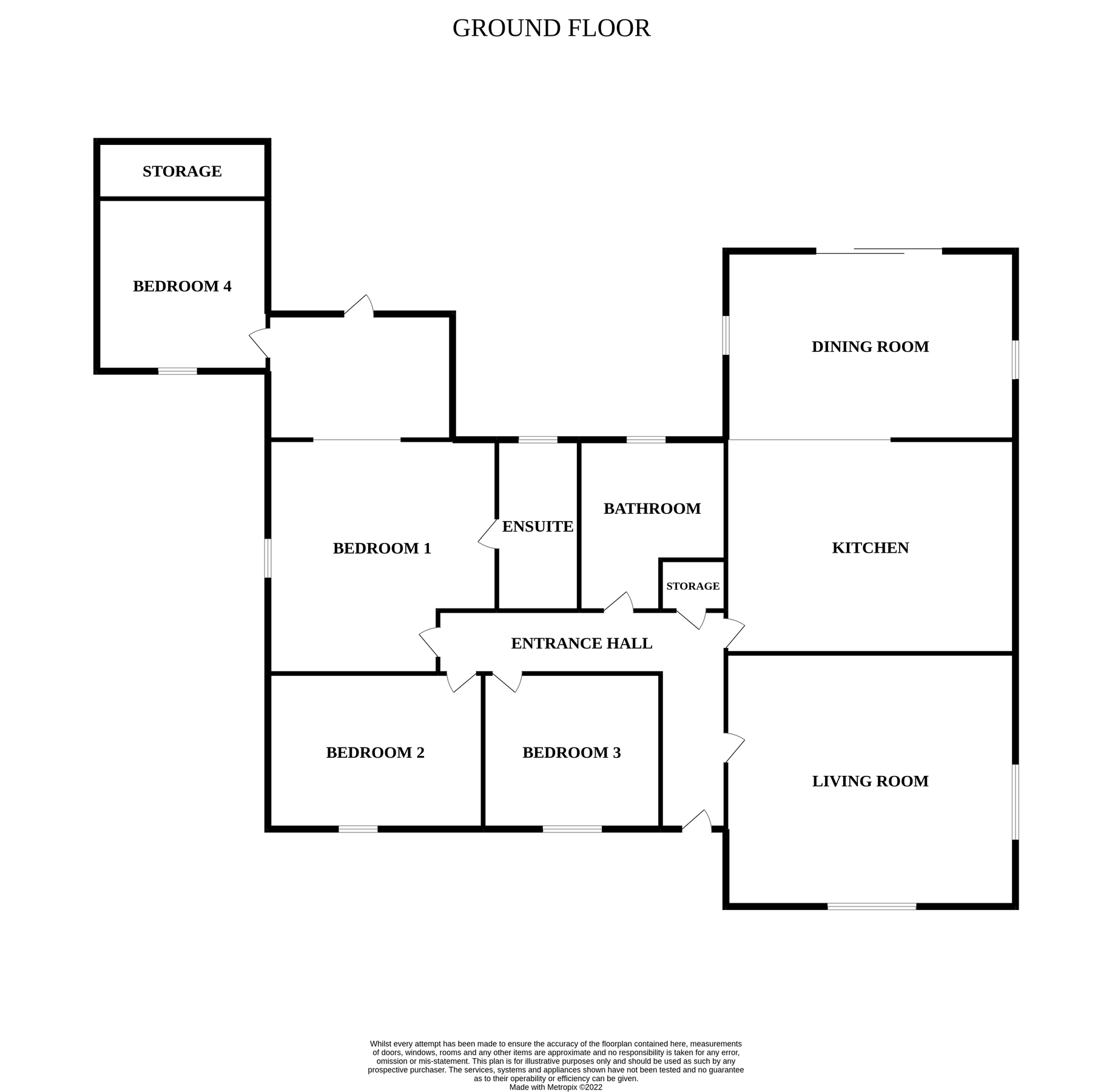 4 bed detached bungalow for sale in Potters Drive, Hopton, Great