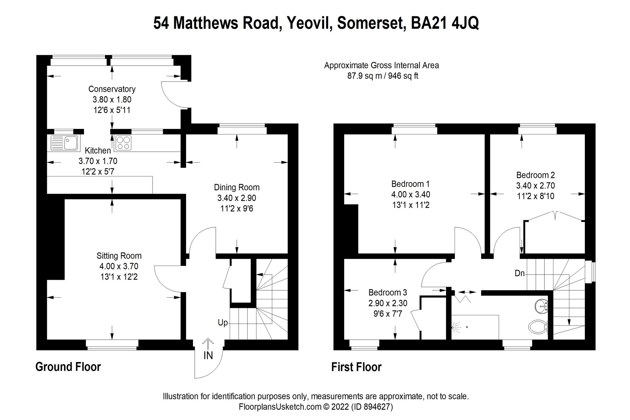 3 bed semidetached house for sale in Matthews Road, Yeovil Marsh