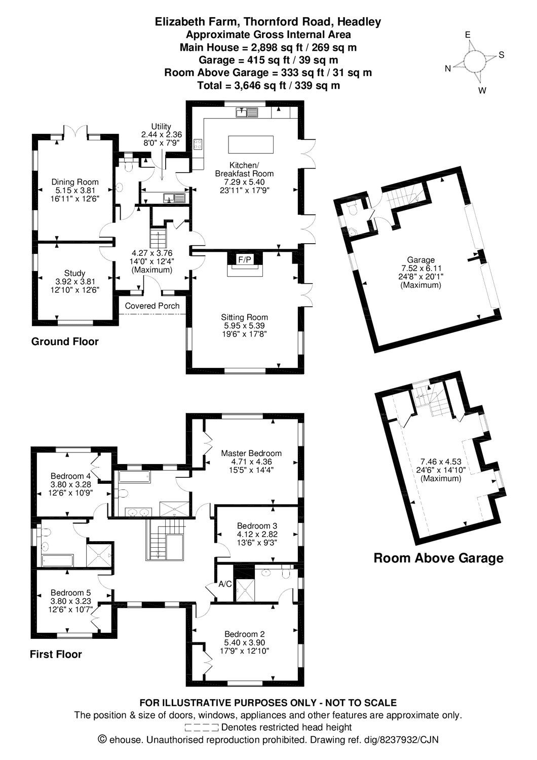 5 bed detached house to rent in Elizabeth Farm, Thornford Road