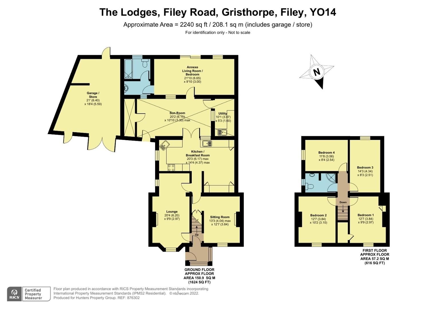 5 bed semidetached house for sale in The Lodges, Filey Road, Filey