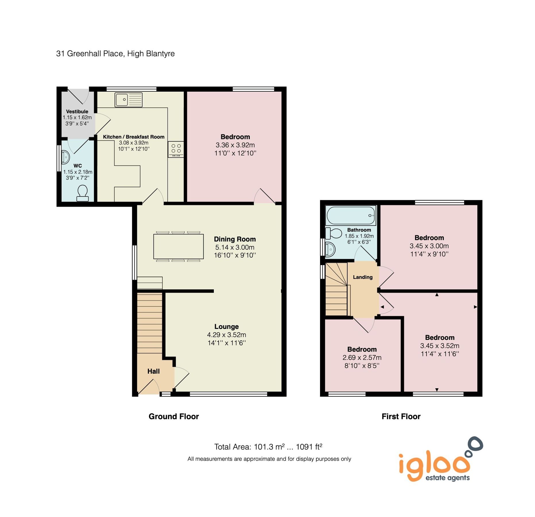 4 bed semidetached house for sale in Greenhall Place, Blantyre