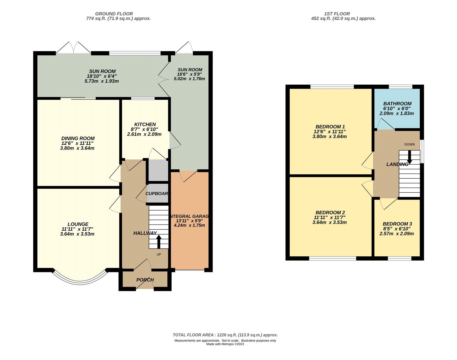 3 bed semidetached house for sale in Little Heath Road, The Pantiles