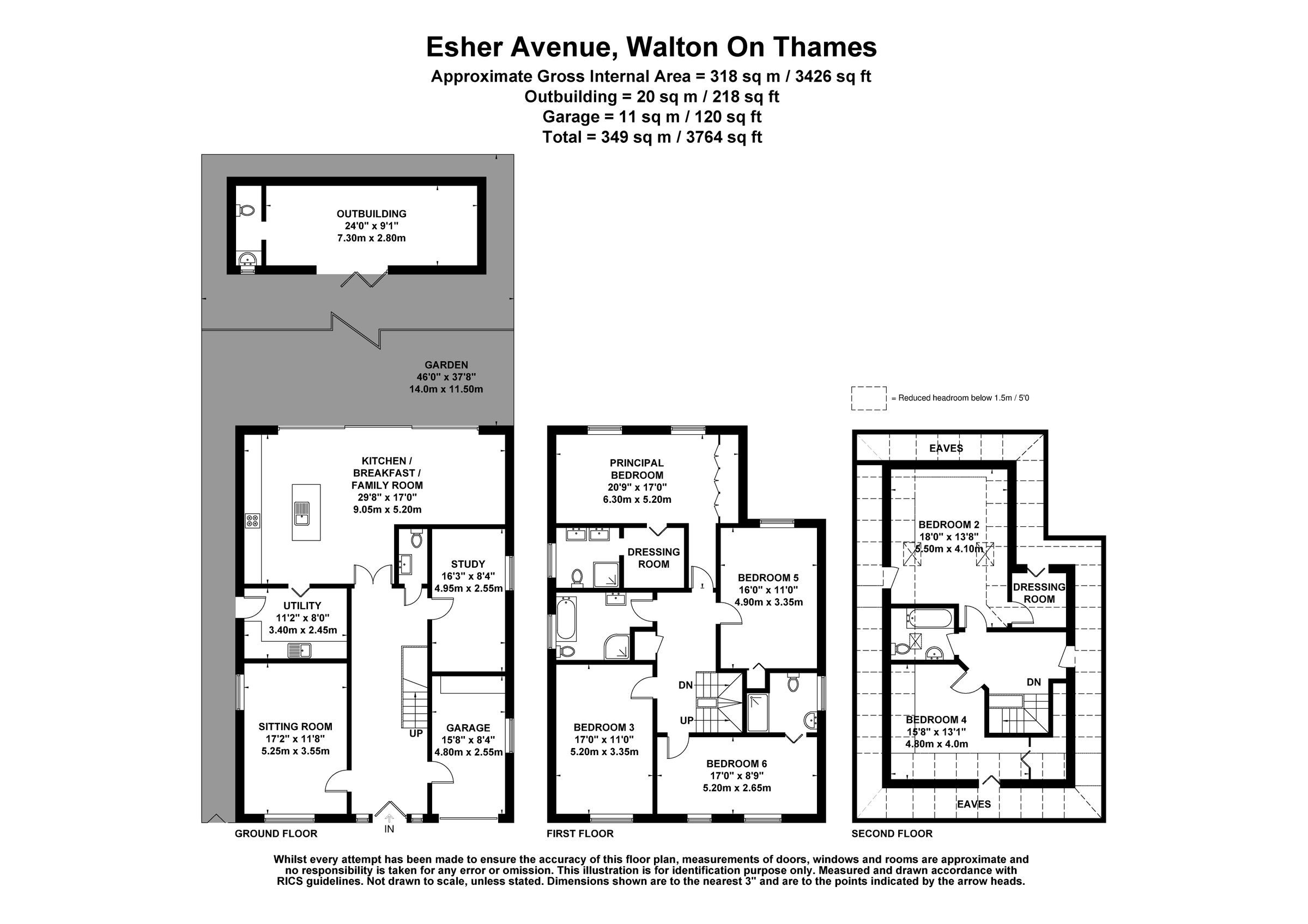 6 bed detached house for sale in Esher Avenue, WaltonOnThames, Surrey KT12 Zoopla