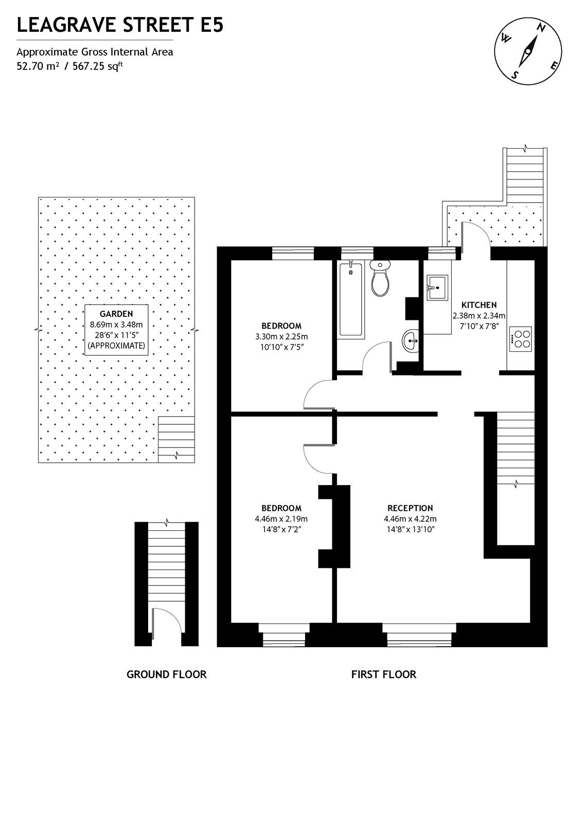 2 bed property for sale in Leagrave Street, Lower Clapton, London E5