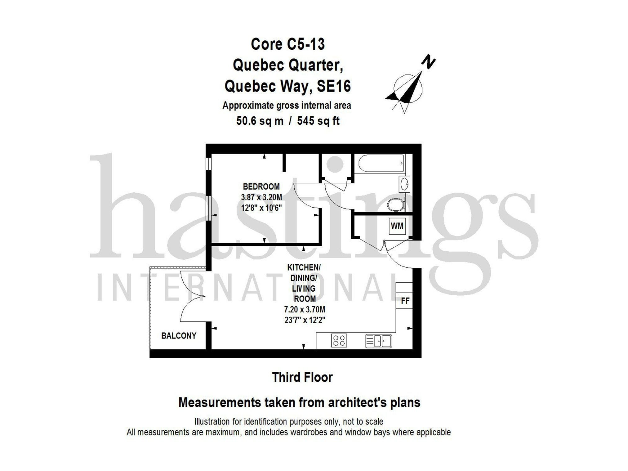 1 bed flat to rent in Hornbeam House, 22 Quebec Way, Canada Water