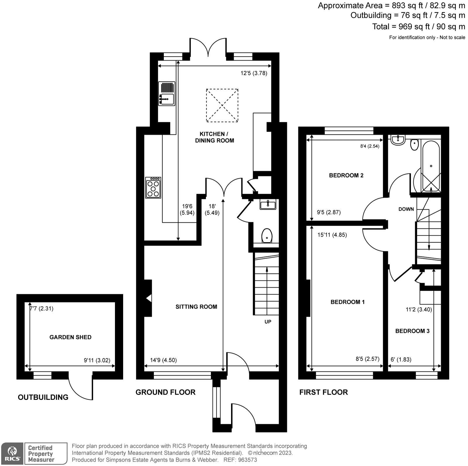 3 bed terraced house for sale in Gingers Close, Cranleigh GU6 Zoopla