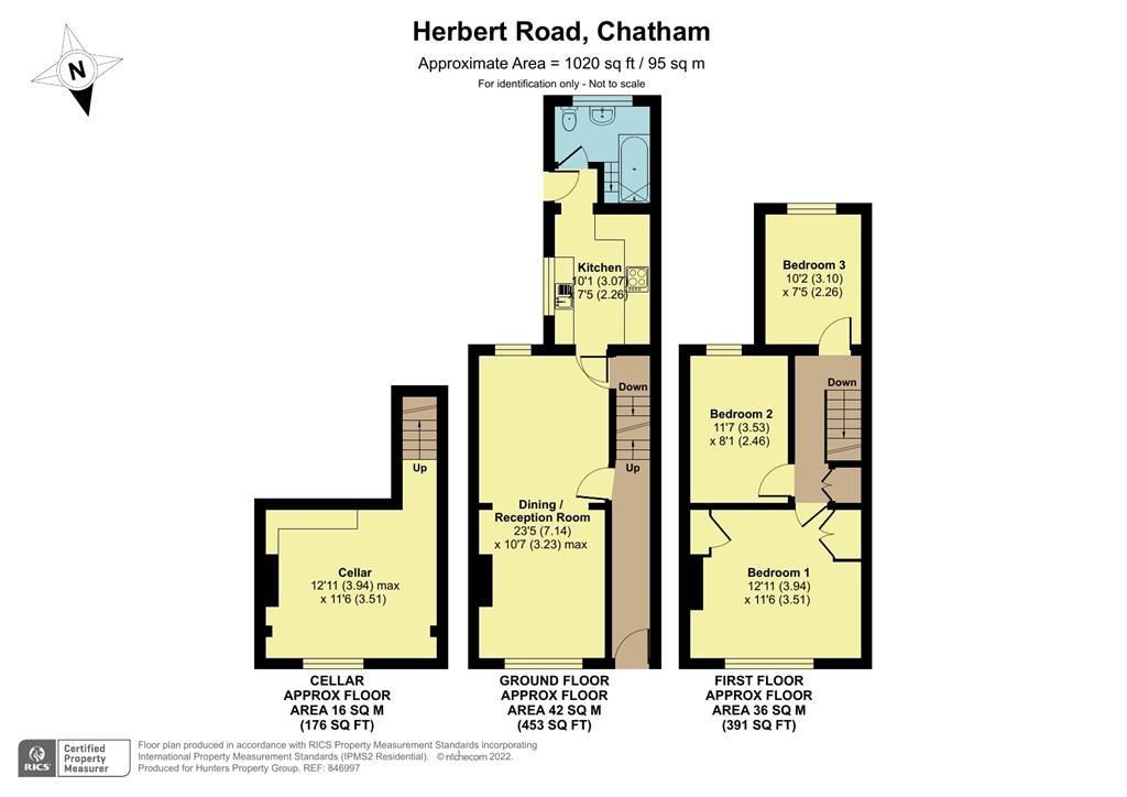 3 bed terraced house for sale in Herbert Road, Chatham ME4 Zoopla