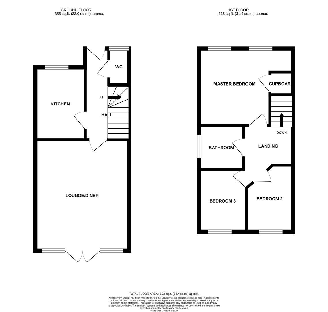 3 bed terraced house for sale in Island Close, Albert Village