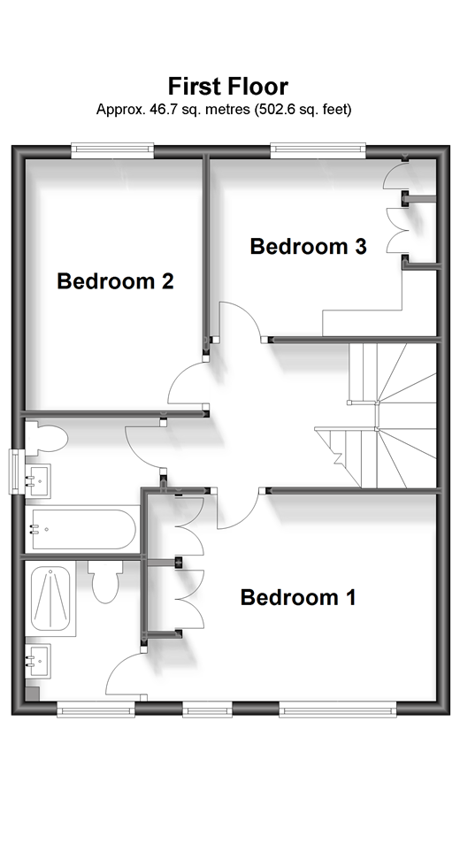 3 bed semidetached house for sale in Dumbrell Drive, Paddock Wood