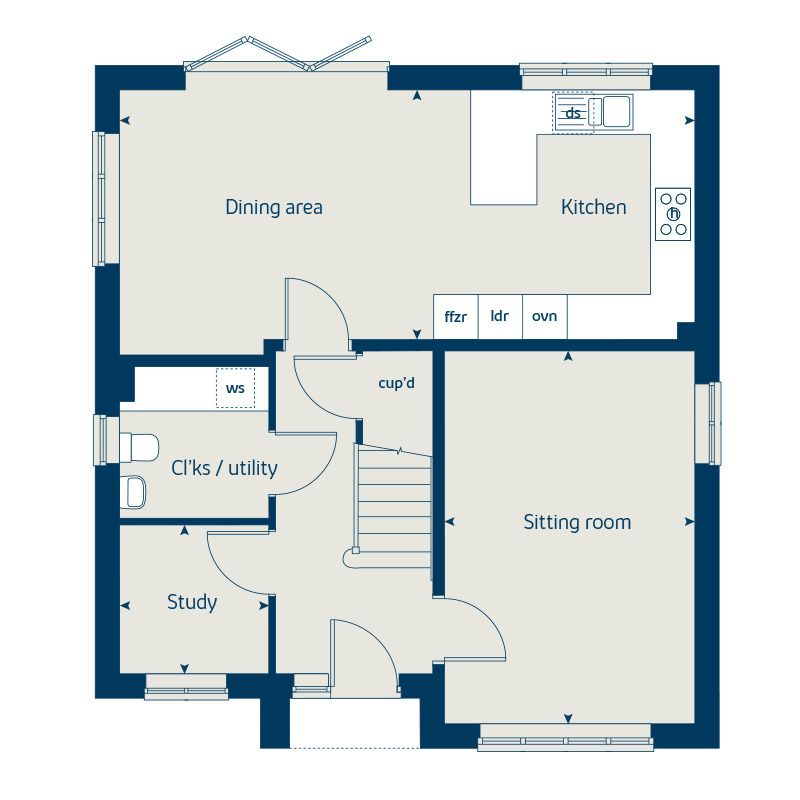 New home, 4 bed detached house for sale in "The Aspen" at Marshfoot