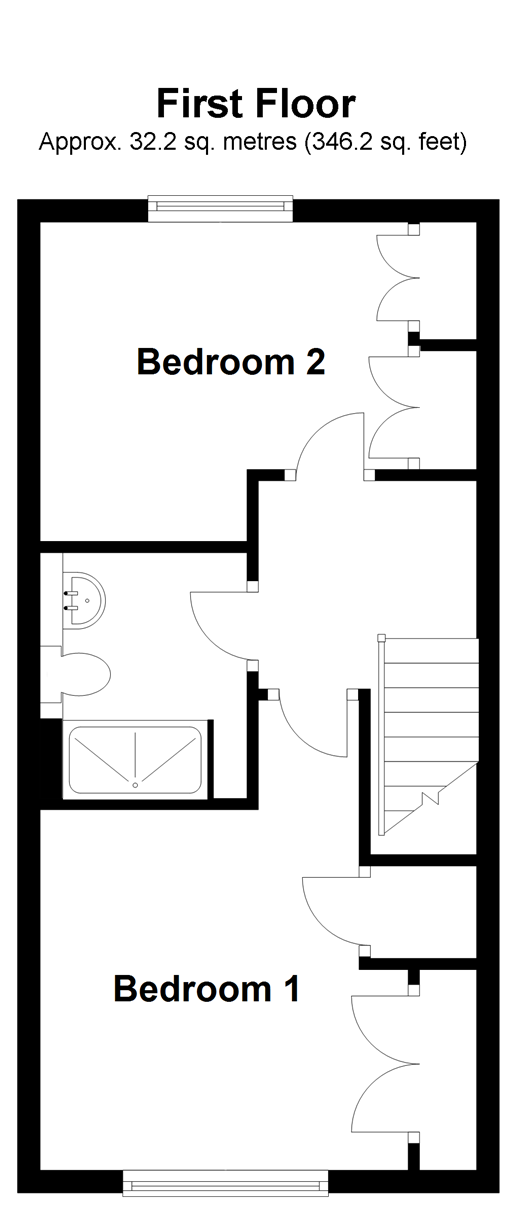 2 bed terraced house for sale in Parisfield Close, Staplehurst