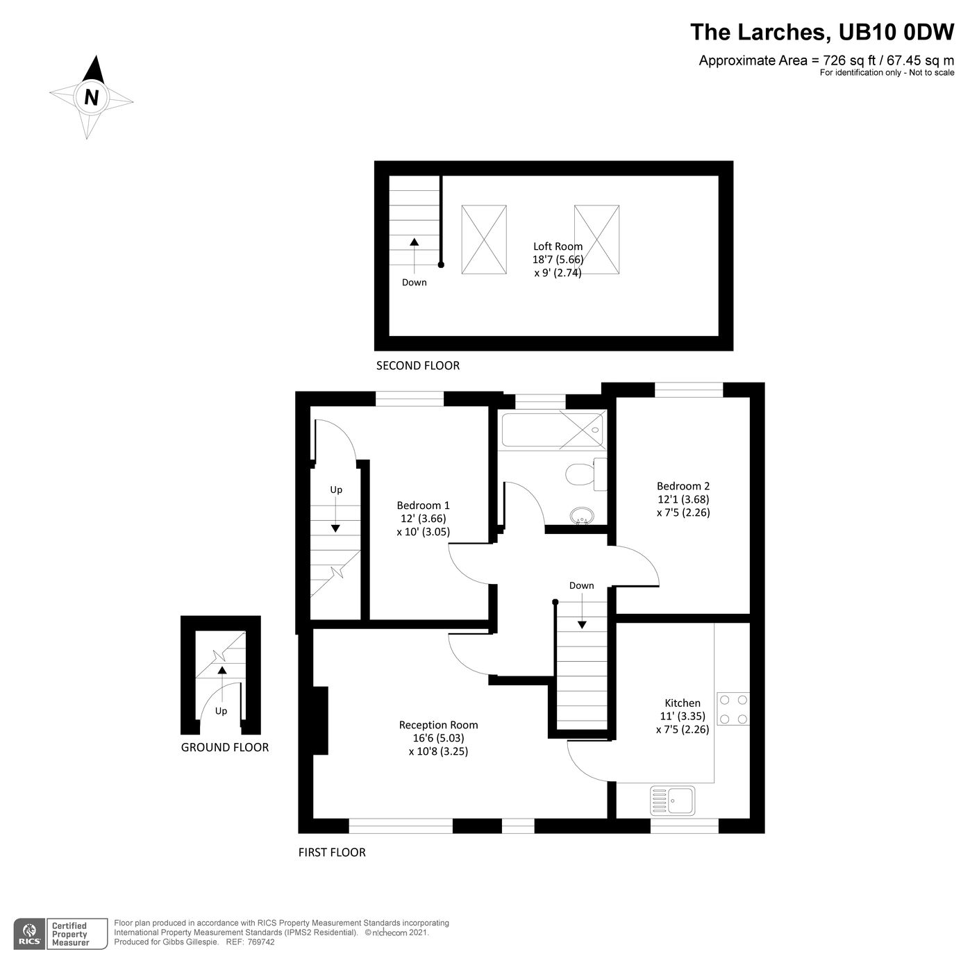 2 bed for sale in The Larches, Hillingdon, Uxbridge UB10