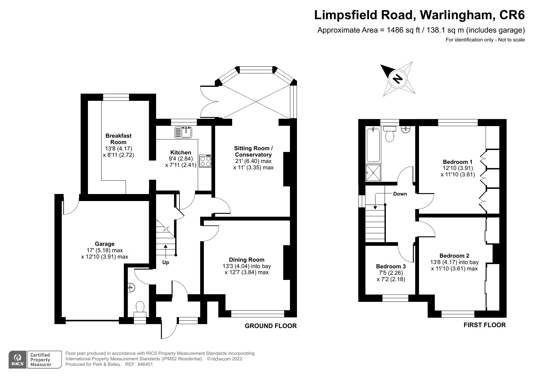 3 bed semidetached house for sale in Limpsfield Road, Warlingham