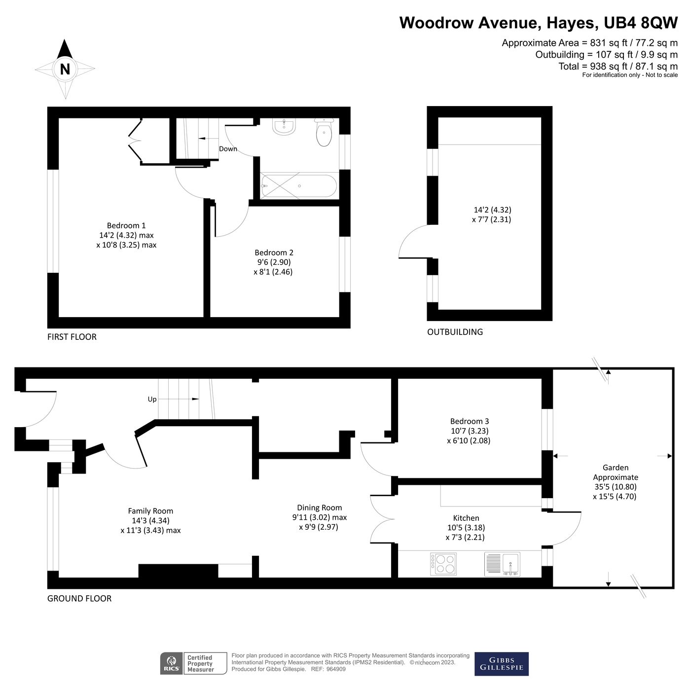 2 bed terraced house for sale in Woodrow Avenue, Hayes, Middlesex UB4