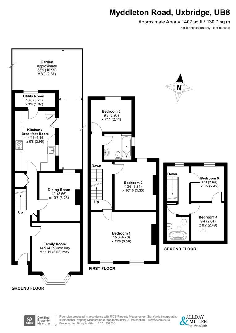 5 bed semidetached house for sale in Myddleton Road, Uxbridge UB8 Zoopla