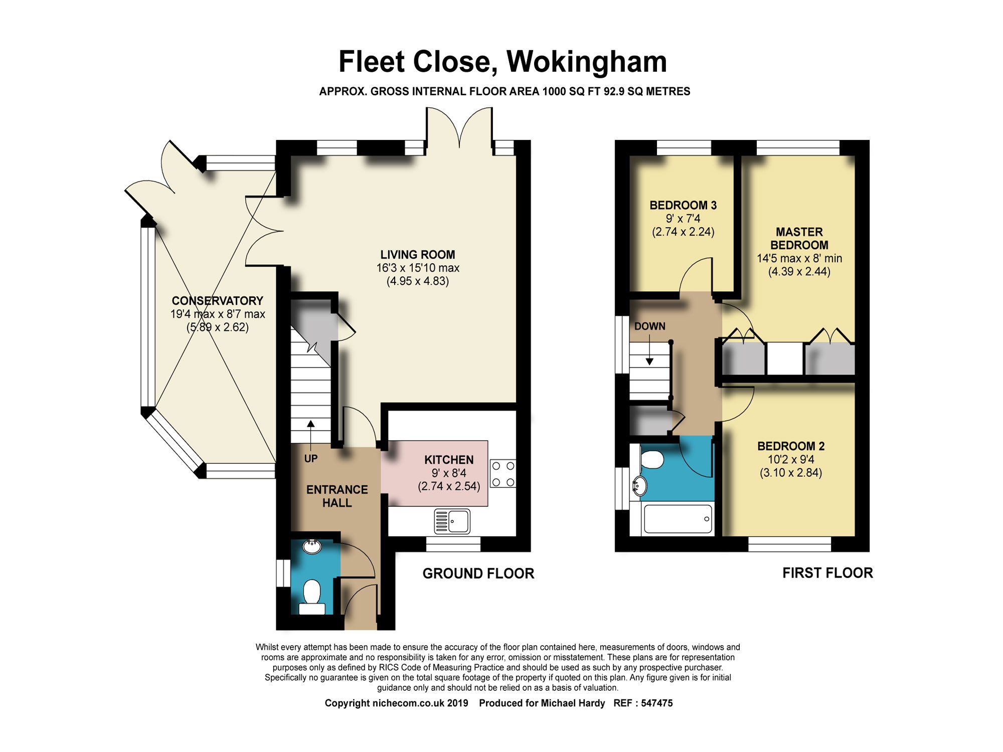 3 bed terraced house to rent in Fleet Close, Woosehill, Wokingham RG41
