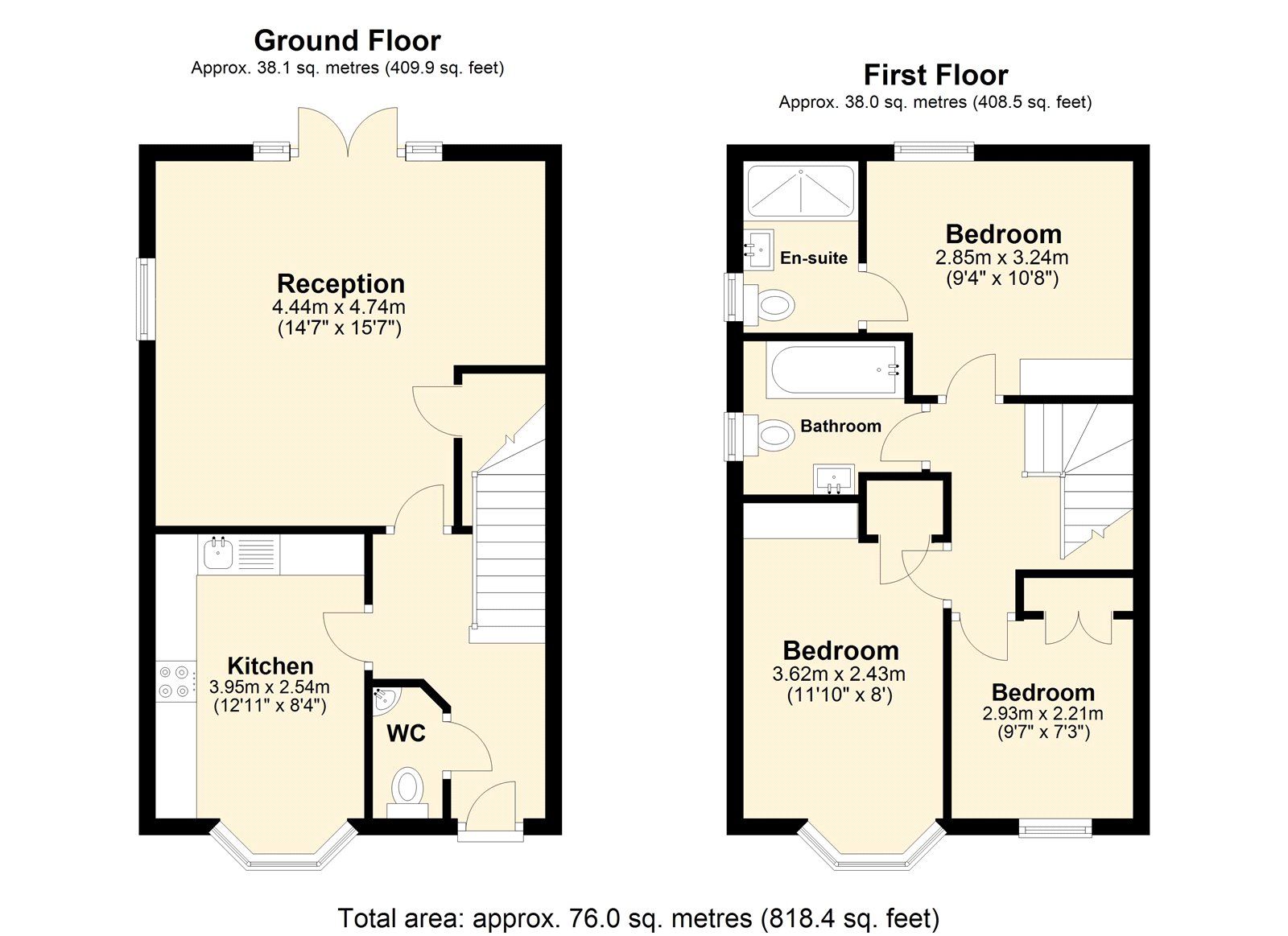 3 bed end terrace house to rent in Mercer Avenue, Castle Hill