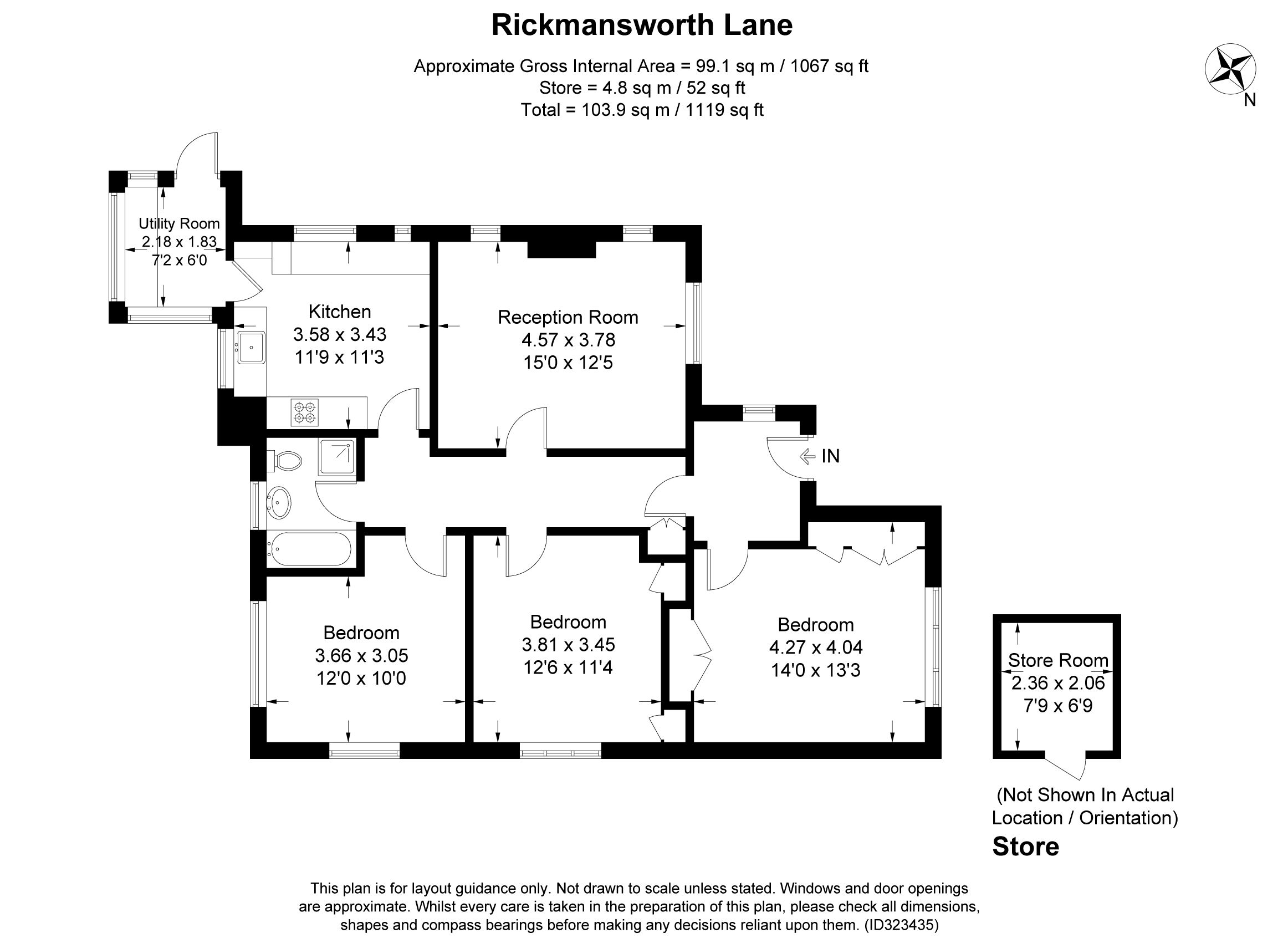 3 bed bungalow to rent in Rickmansworth Lane, Chalfont St. Peter