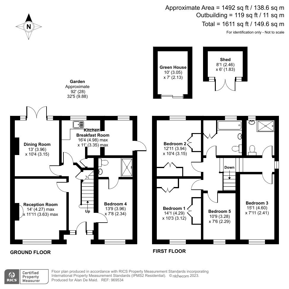 5 bed semidetached house for sale in Roseberry Gardens, Orpington BR6