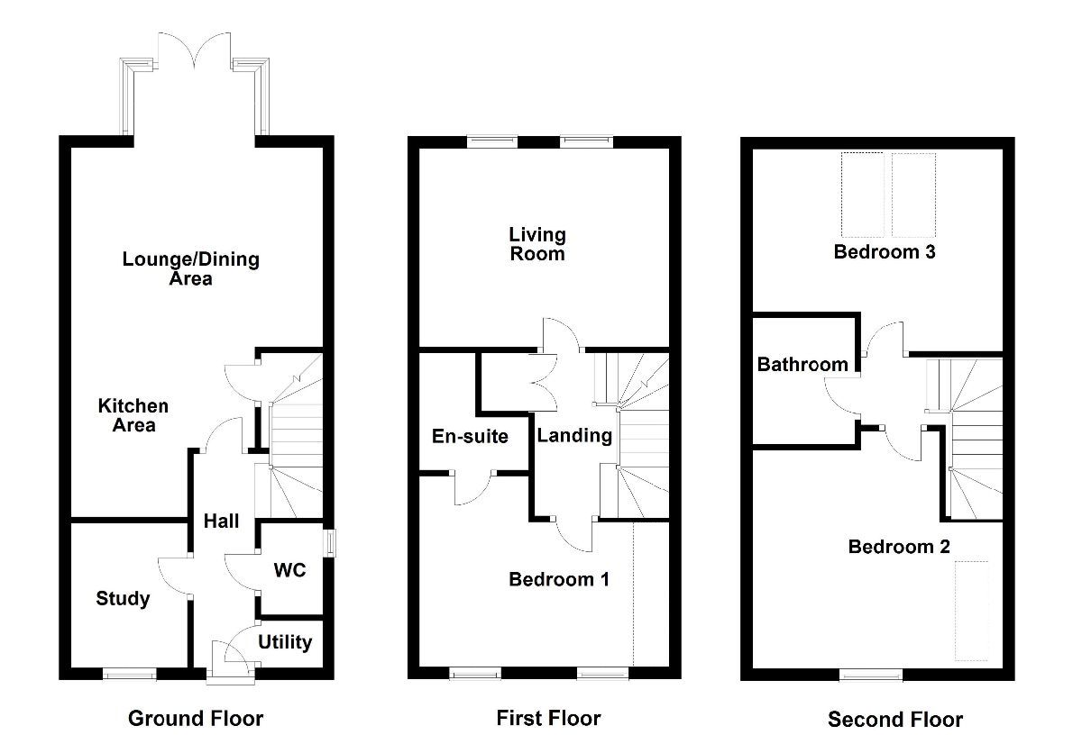 3 bed semidetached house for sale in High Lee Grove, Flockton