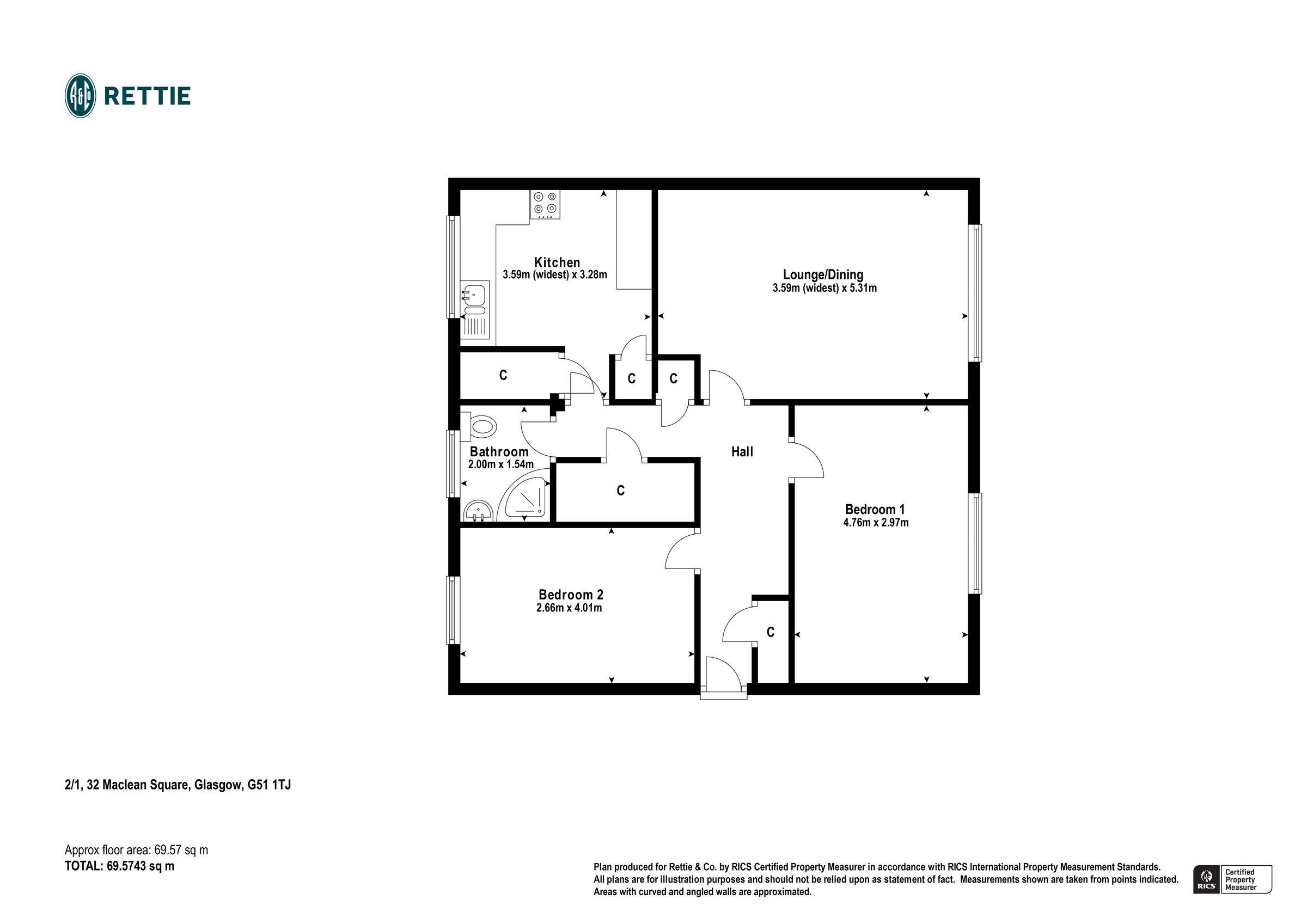2 bed flat for sale in Maclean Square, Govan, Glasgow G51 Zoopla