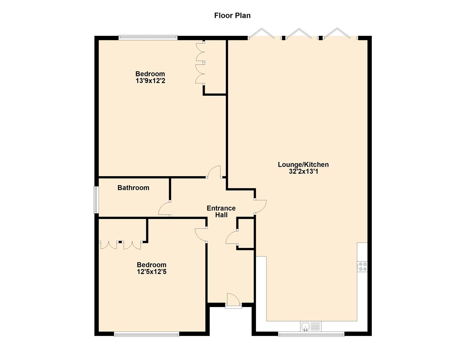 New home, 2 bed detached bungalow for sale in The Willows, Morley Hill