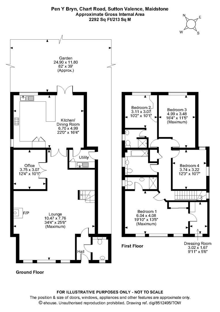4 bed detached house for sale in Chart Road, Sutton Valence, Maidstone