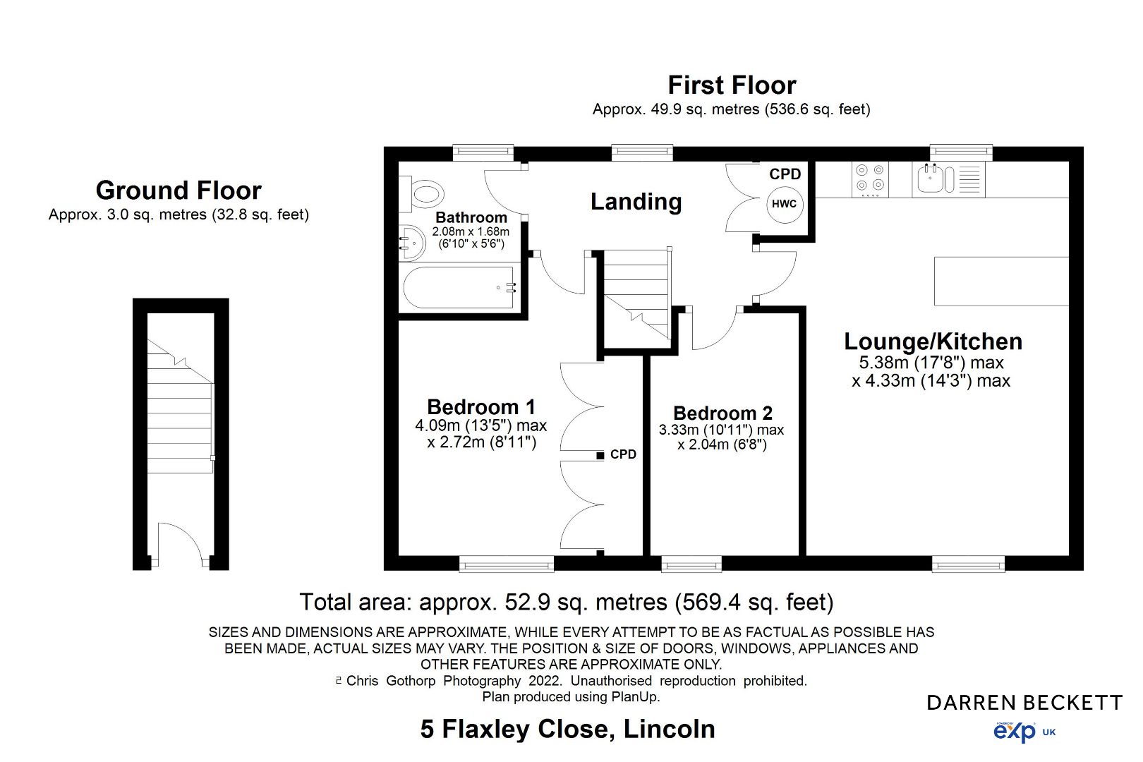 2 bed detached house for sale in 5 Flaxley Close, Carlton Boulevard