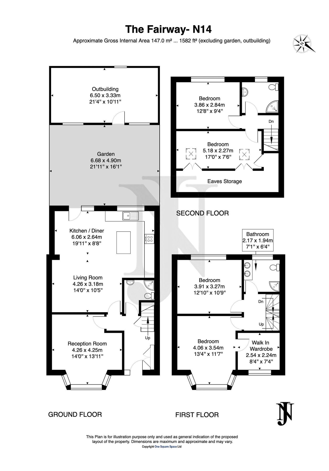 4 bed terraced house for sale in The Fairway, London N14 Zoopla