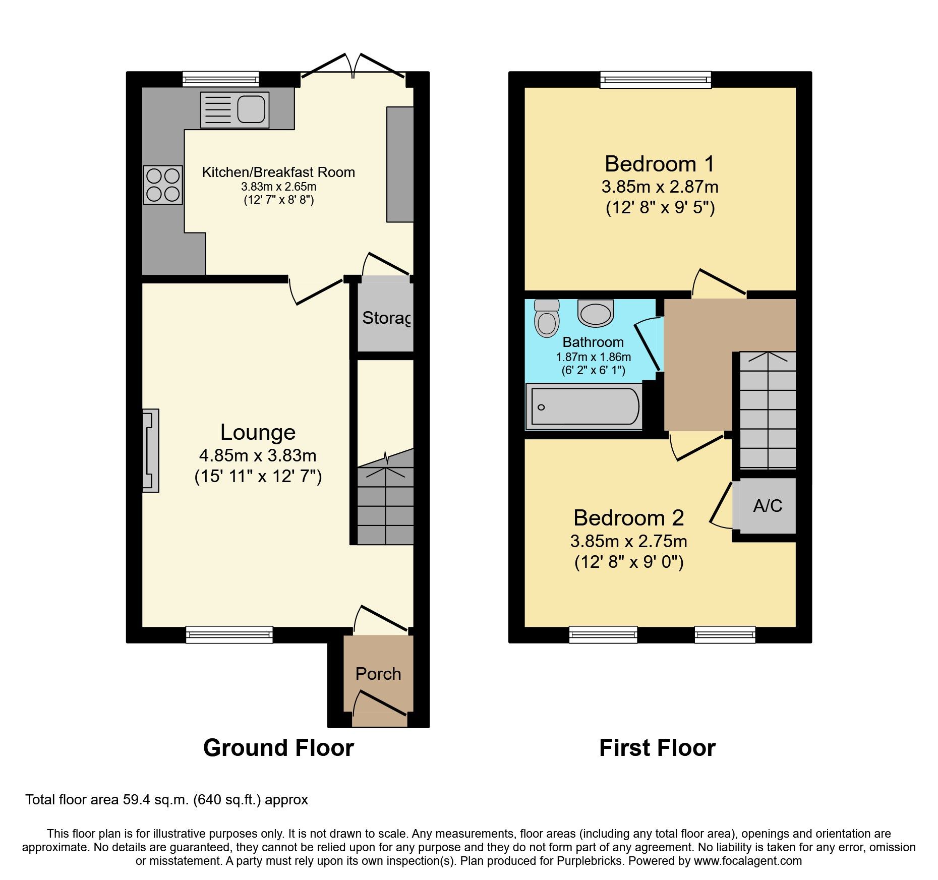 2 bed terraced house for sale in Tilbury Crescent, Thurmaston