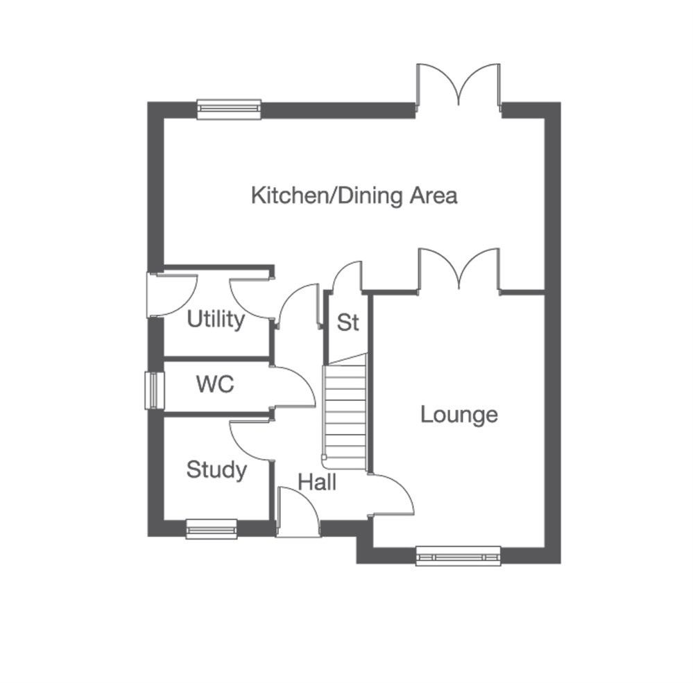 New home, 4 bed property for sale in "The Oakford" at The Firs, Stokesley, Middlesbrough TS9