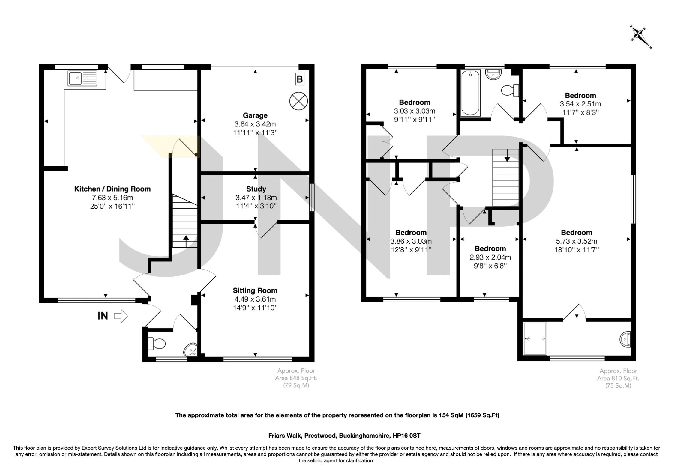 5 bed semidetached house for sale in Friars Walk, Prestwood, Great