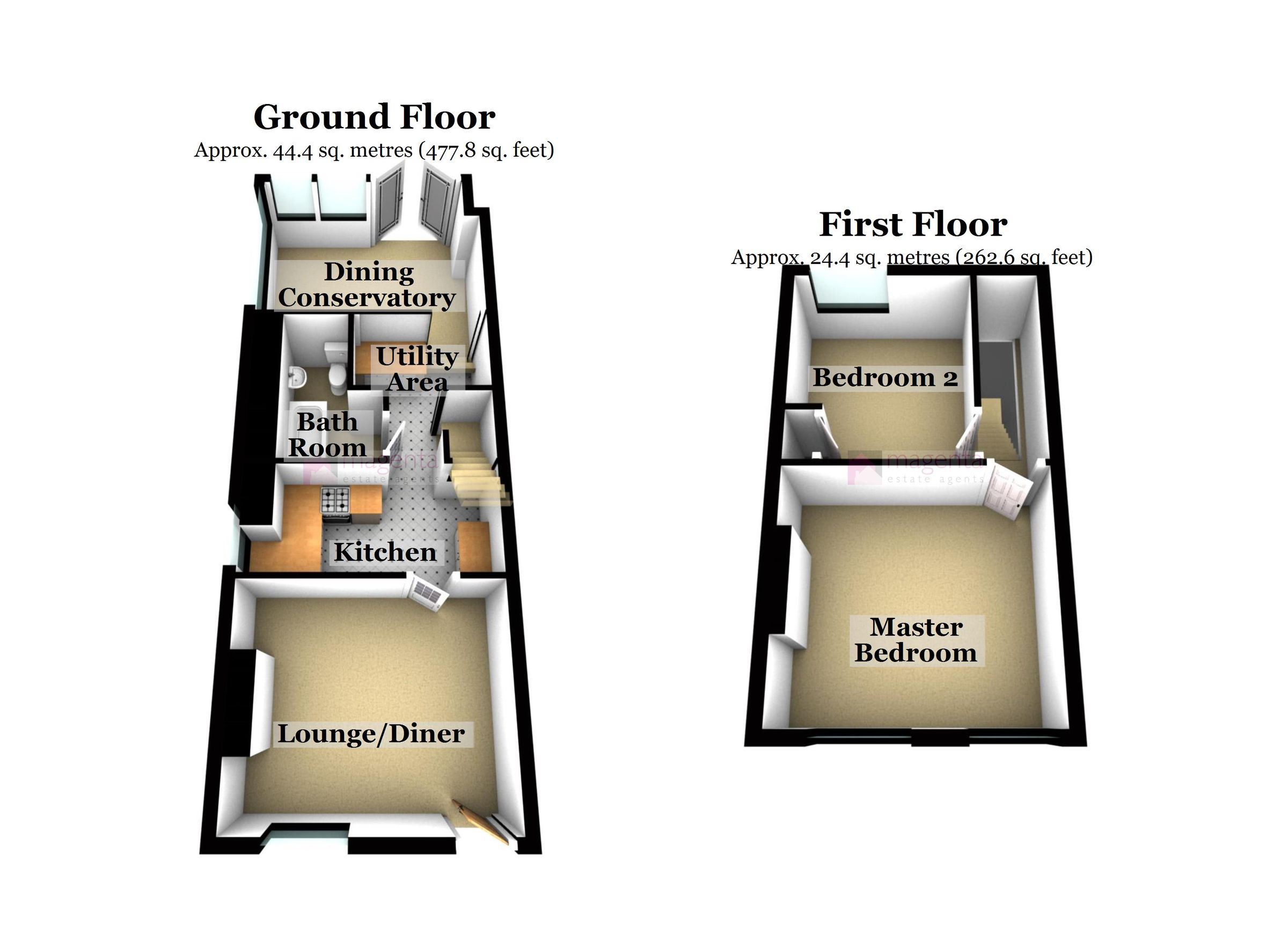2 bed end terrace house for sale in Rotton Row, Raunds
