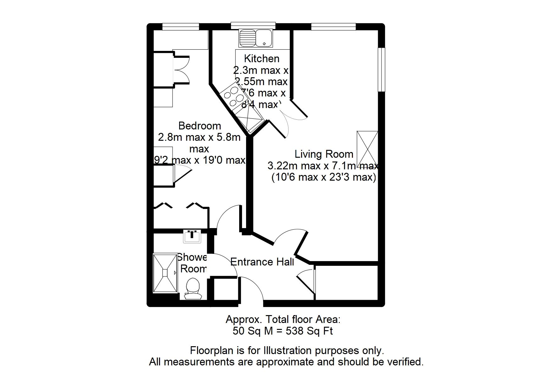 1 bed property for sale in Hart Dene Court, Bagshot GU19 Zoopla