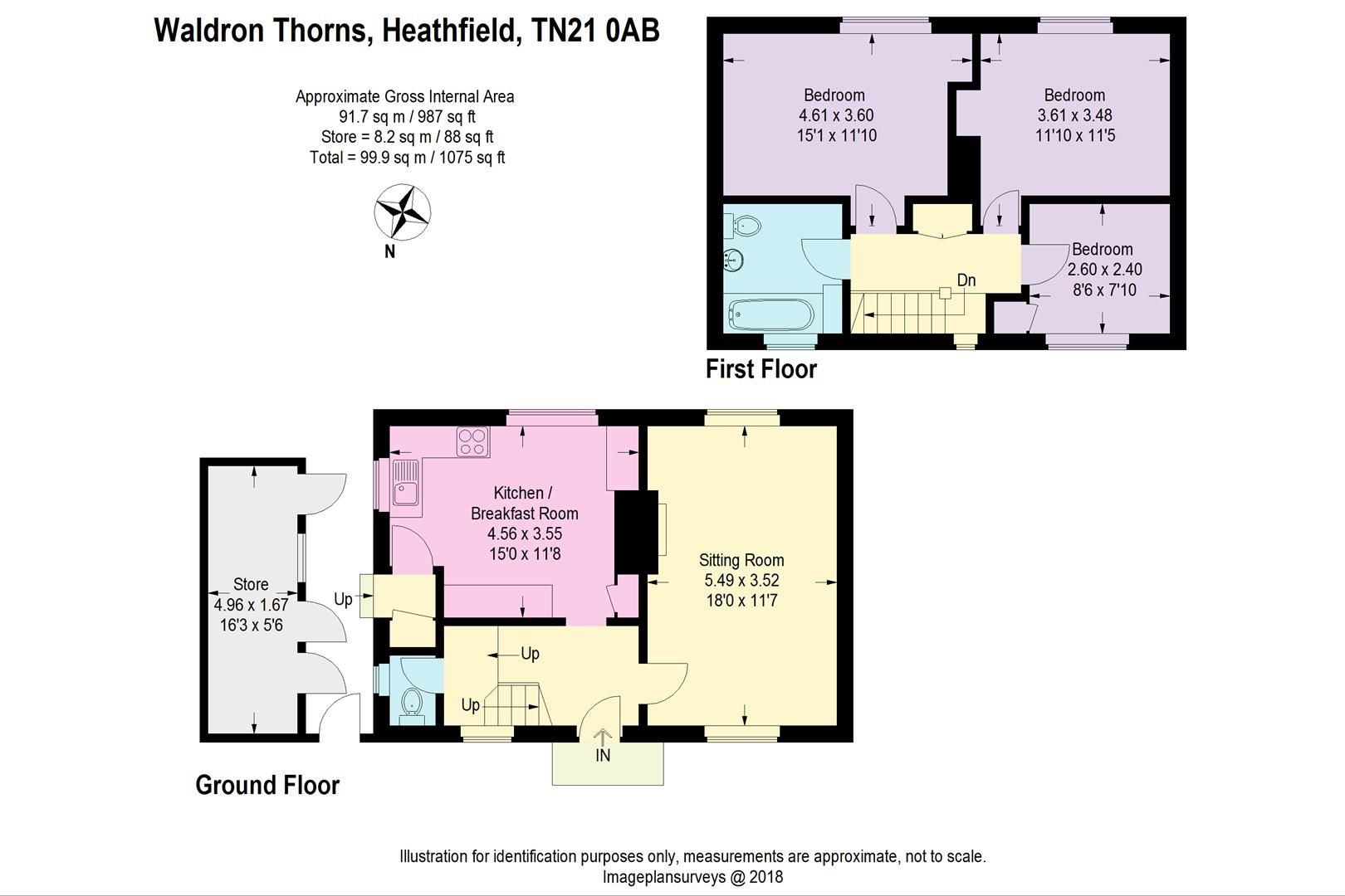 3 bed semidetached house for sale in Waldron Thorns, Heathfield TN21