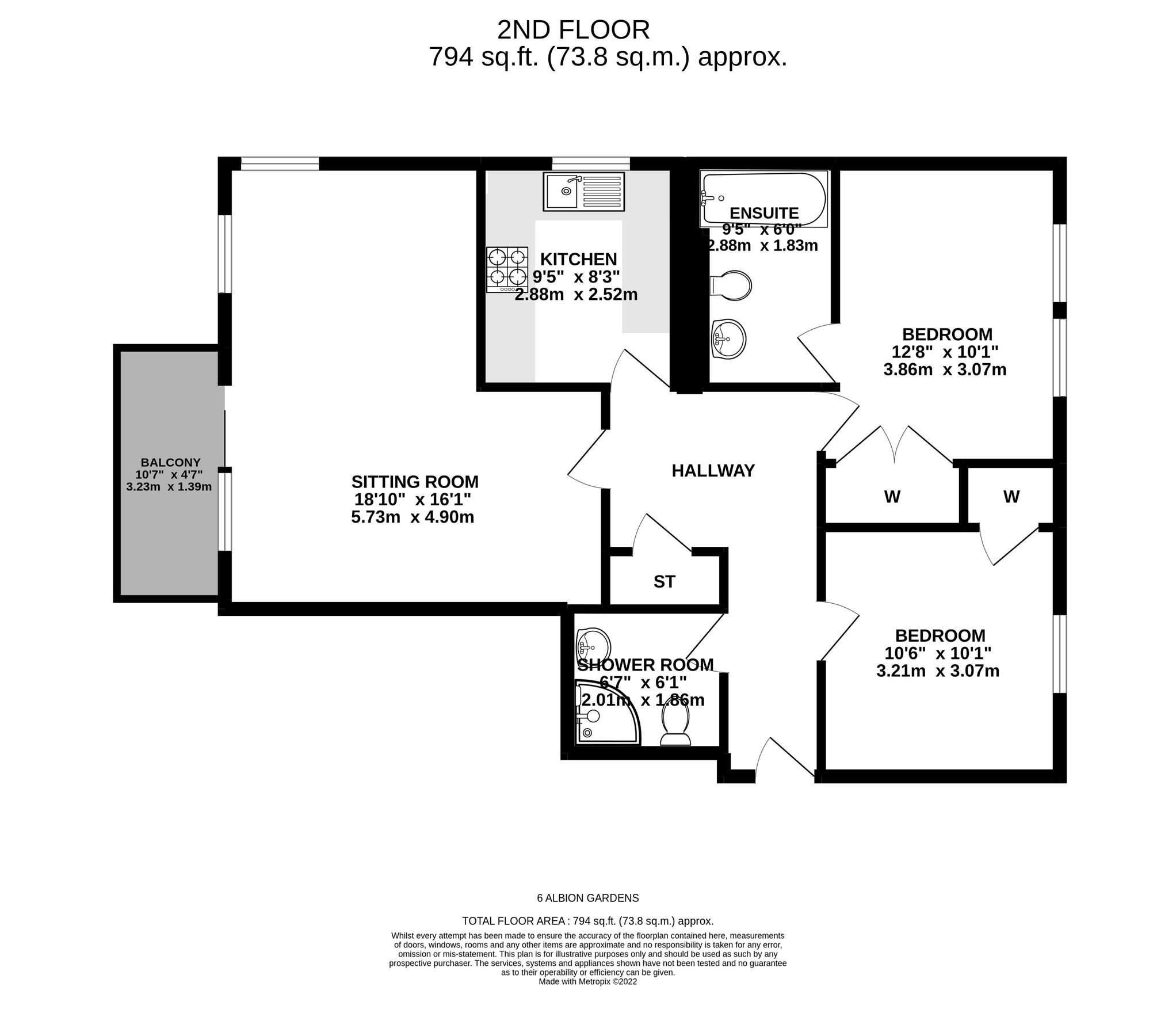 2 bed flat for sale in 6/9 Albion Gardens, Edinburgh EH7 Zoopla